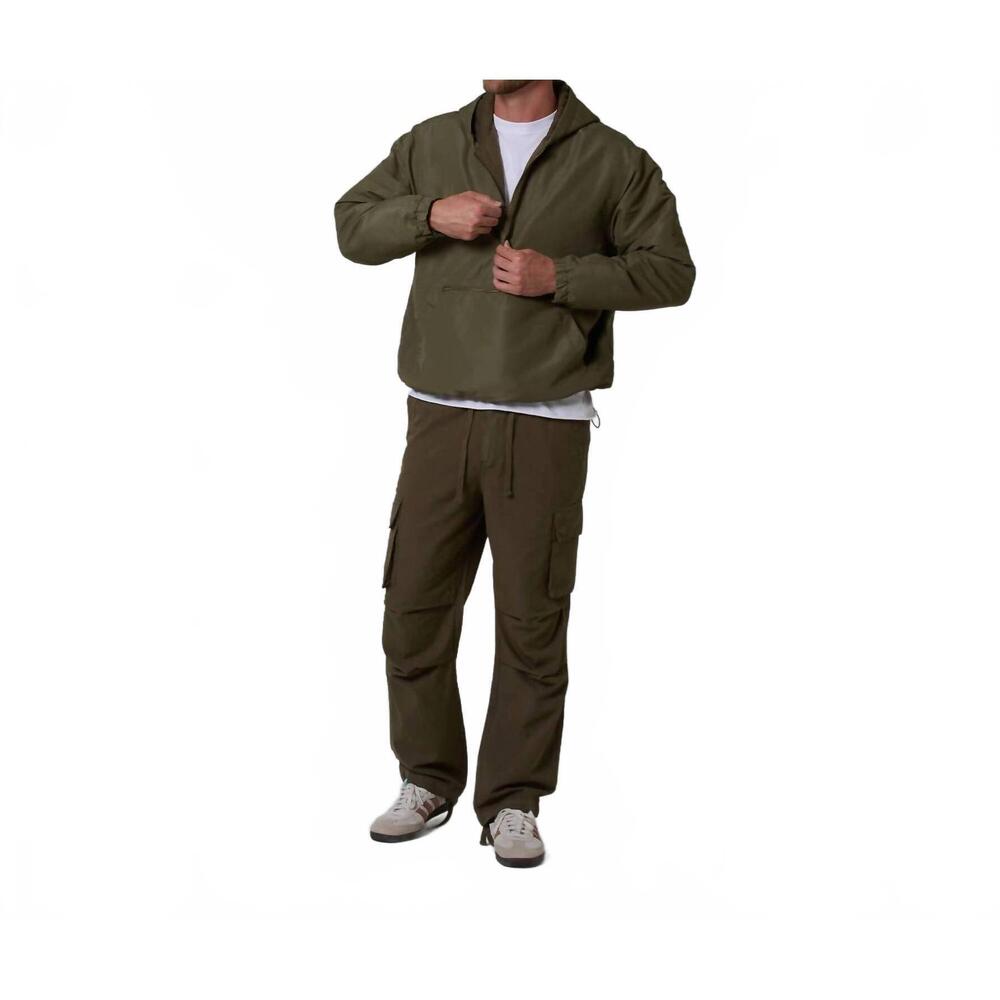 NEW TALENTLESS half zip long sleeve jacket in olive